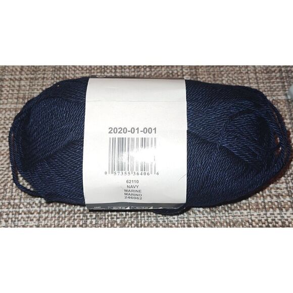 Patons Grace Crochet Cotton, 100% Mercerized Cotton, 1.75oz-136yd, Navy - Picture 2 of 2